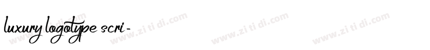 luxury logotype scri字体转换
